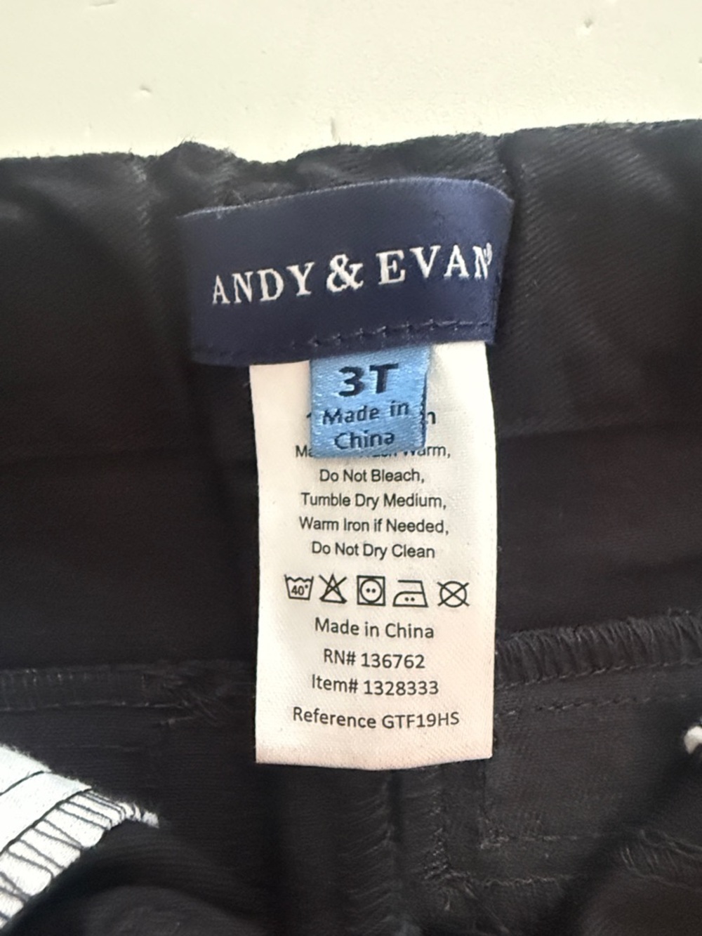 Andy & Evan Black Straight-Leg Pants Boys 3T - Picture 3 of 7